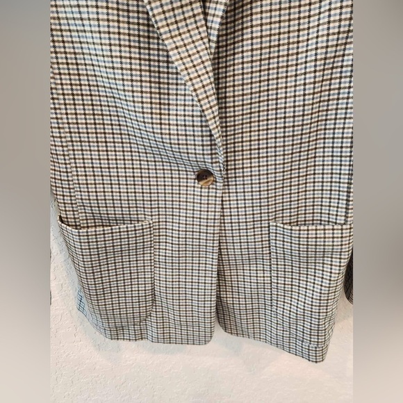 A New Day Oversized Plaid Blazer Size XS NEW - Picture 3 of 10